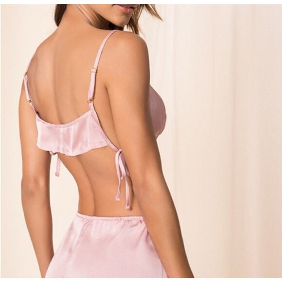 NWT Free People Home With You Set Size Small Dusty Rose Lounge Pajama Sleepwear - Picture 3 of 6